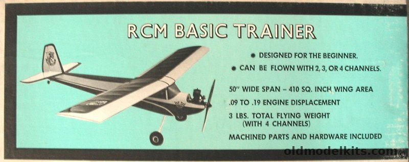 Bridi Hobby Enterprises RCM Basic RC Trainer - 50 inch Wingspan Flying Model Airplane plastic model kit